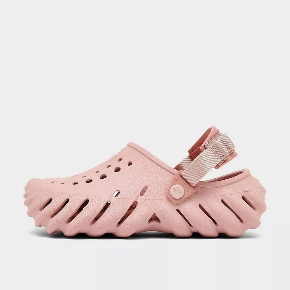 NWT Crocs ECHO CLOG K Kid – Pink Clay 208190 6TY